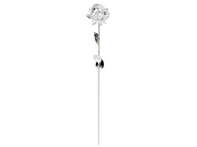 Серебряная роза с хрустальным бутоном Chinelli Серебряная роза с хрустальным бутоном Chinelli