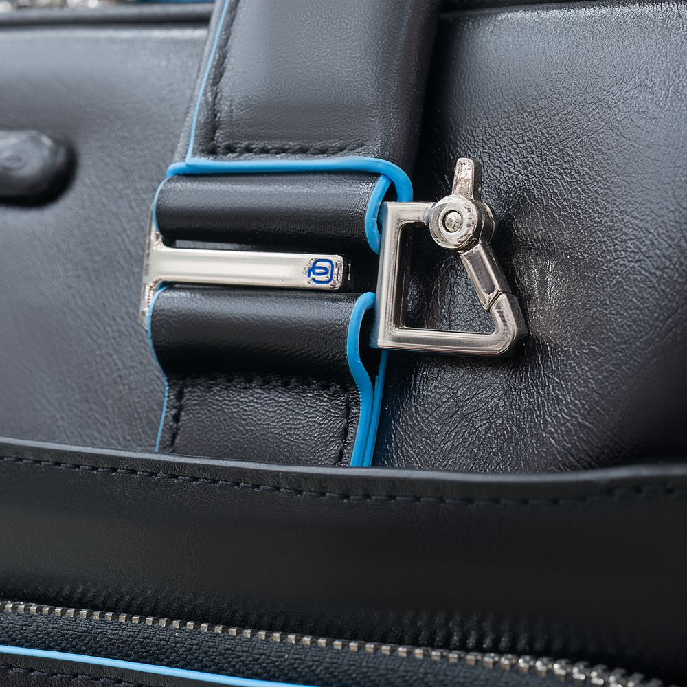 Сумка мужская для ноутбука Piquadro Blue Square, черная Сумка мужская для ноутбука Piquadro Blue Square, черная