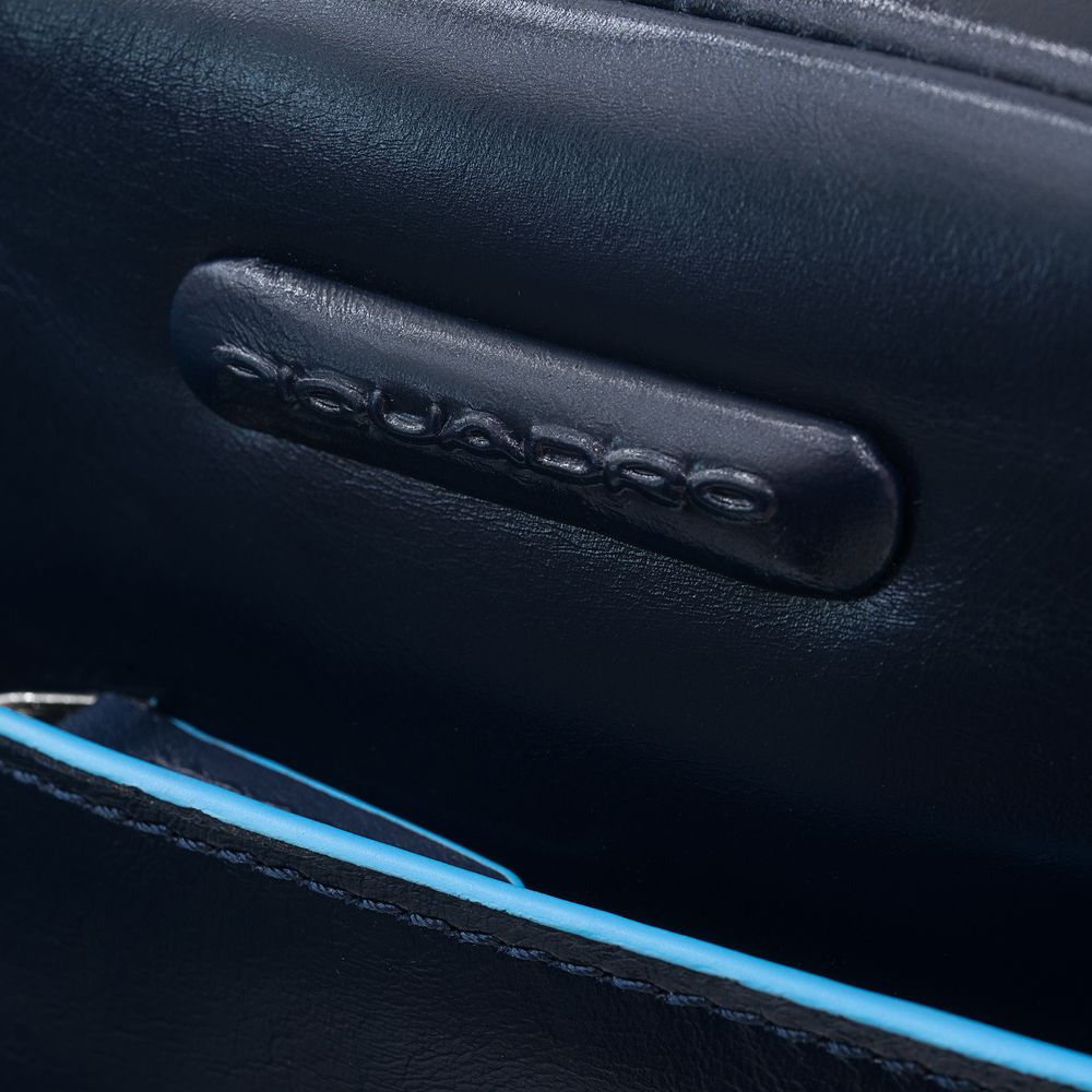 Сумка мужская для ноутбука Piquadro Blue Square, черная Сумка мужская для ноутбука Piquadro Blue Square, черная