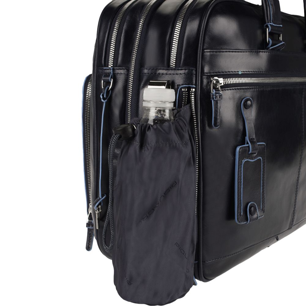 Сумка мужская для ноутбука Piquadro Blue Square, черная Сумка мужская для ноутбука Piquadro Blue Square, черная