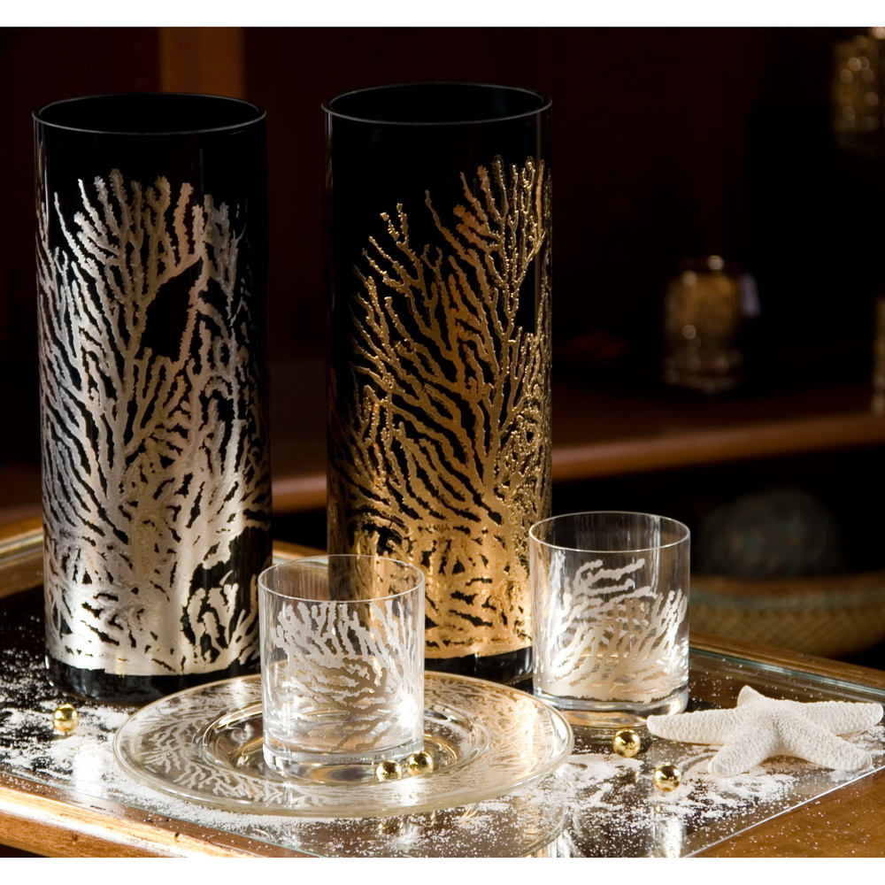 Ваза черно-серебристая «Inspiration», 30см Ваза черно-серебристая «Inspiration», 30см