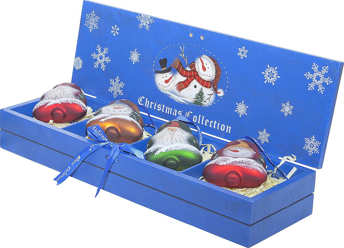 Набор украшений в деревянной коробке LH-B3-SET/4