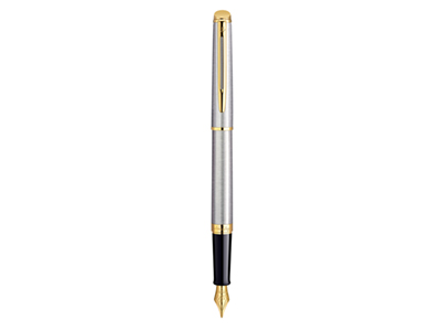 Ручка перьевая Waterman модель Hemisphere Stainless Steel GT в футляре