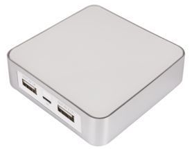Универсальный внешний аккумулятор Brick 6600 mAh, белый