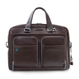 Сумка с отделением для ноутбука Piquadro Blue Square, коричневая